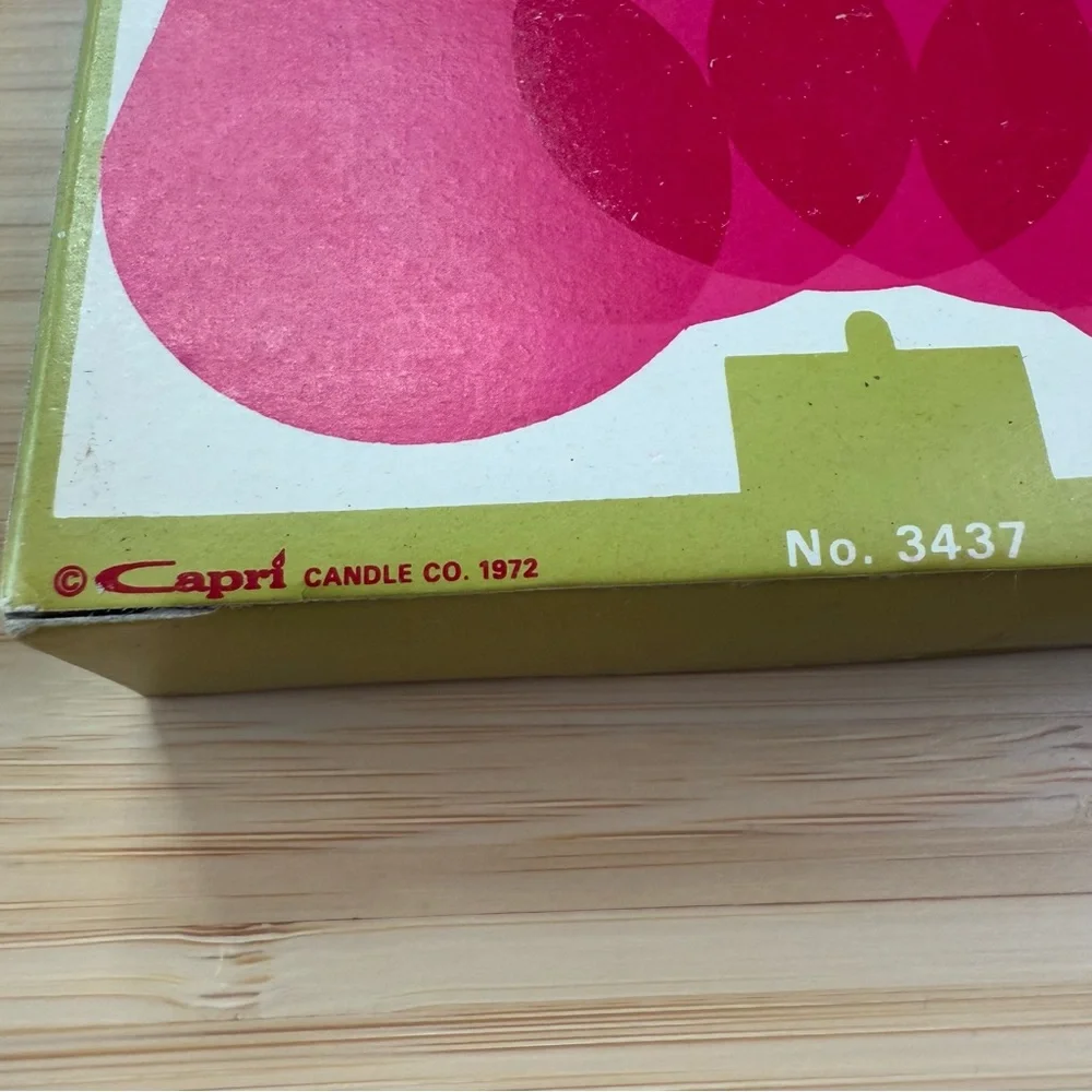 Vintage 1972 Capri Candle Co Household Candles 5” White Taper Pack of 5 No 3437